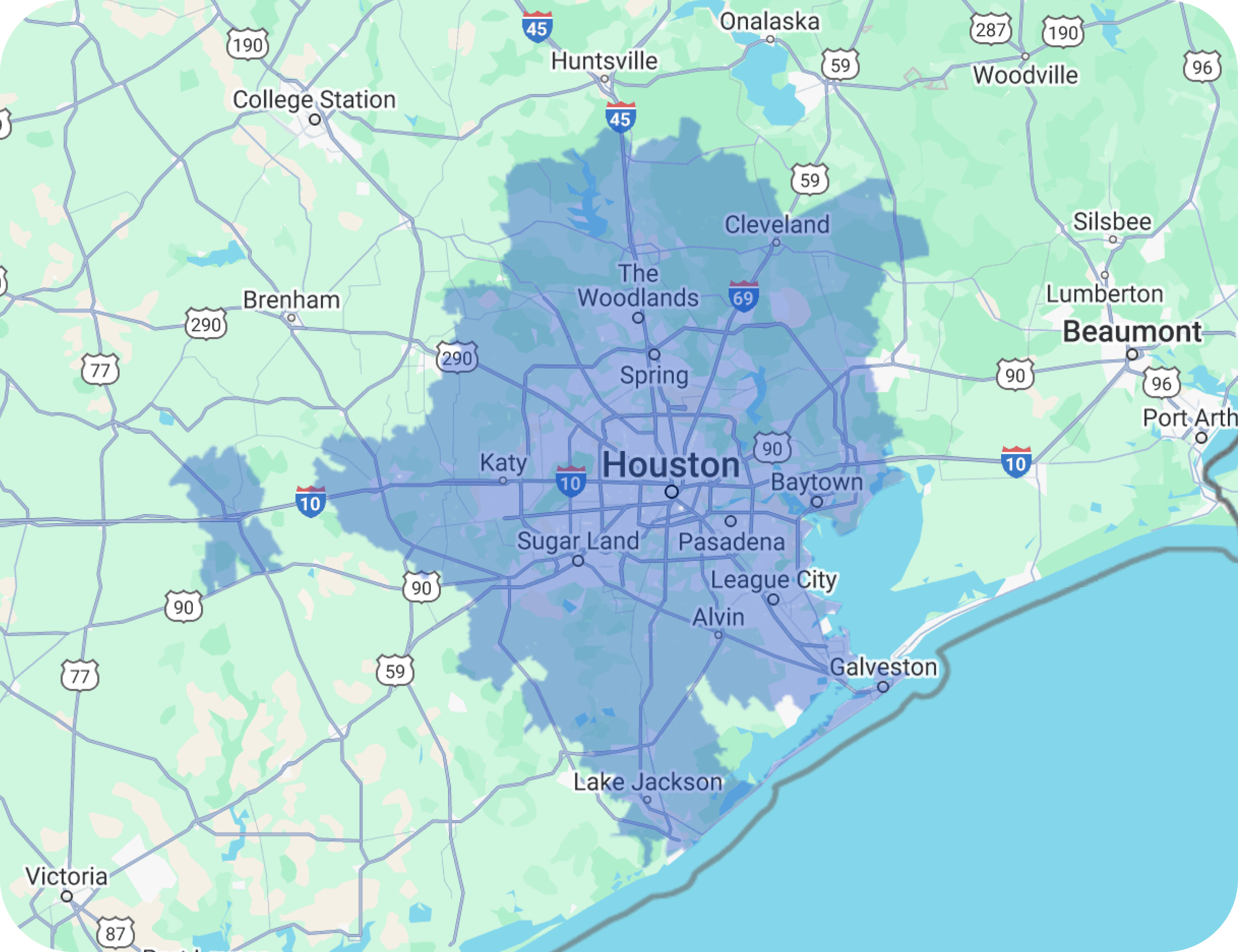 houston area map
